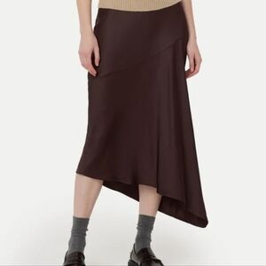 Frank and Oak Elegant Black Asymmetrical Skirt Size Xl NwT